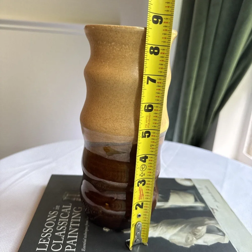 Mid-century Modern Flower Vase Handcrafted